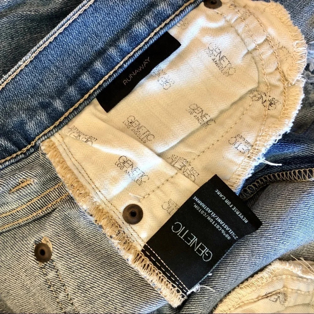 Genetic Runaway Brentwood High Rise Crop Jeans 26 - Picture 4 of 7